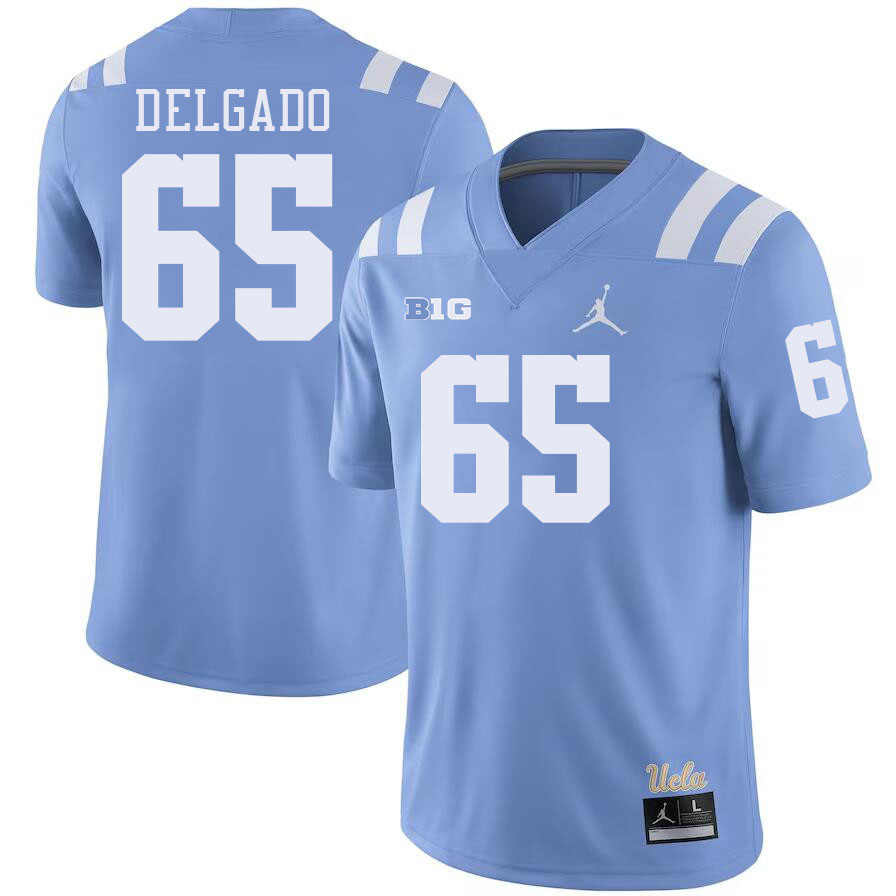 Men #65 Devin Delgado Big 10 Conference College Football Jerseys Stitched-Power Blue